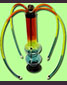 4-man Acrylic Rasta Bong - click to compare prices