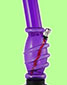 Acrylic Ice-notch Grip Bong - Purple