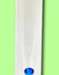 Acrylic Straight Bong - Clear With Leaf - click to compare prices